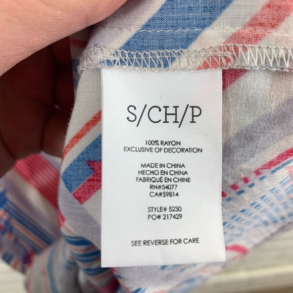 CAbi Tassel Tank 5230 In-line Print Small - Picture 4 of 5